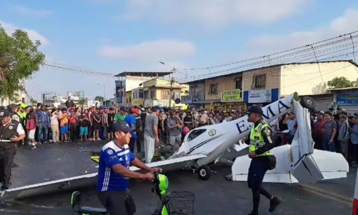 Santa Elena: Así fue la caída de una avioneta en La Libertad