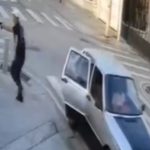 Varios asaltos que se cometieron con un mismo vehículo quedaron grabados por cámaras de viviendas o de locales comerciales.