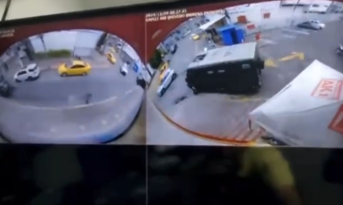 Asalto a blindado quedó grabado por cámaras de seguridad