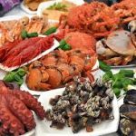 cena navideña de mariscos