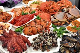 cena navideña de mariscos
