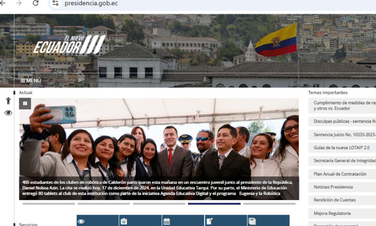Las páginas webs del Gobierno sufrieron caída