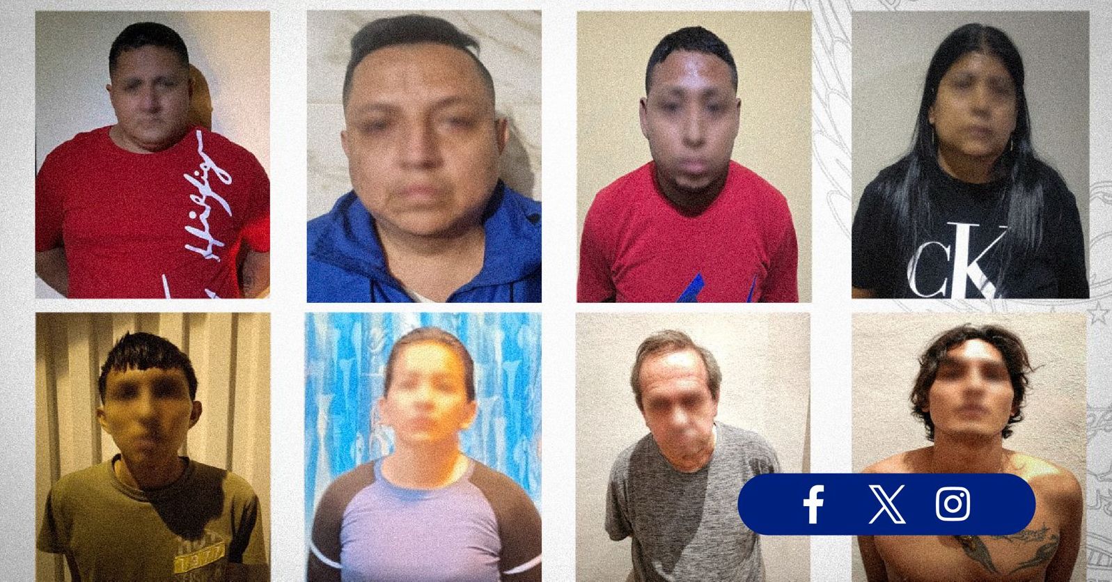 Ocho presuntos miembros de 'Las Águilas' procesados por delincuencia organizada