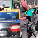 Un taxista ebrio se queda dormido en un semáforo