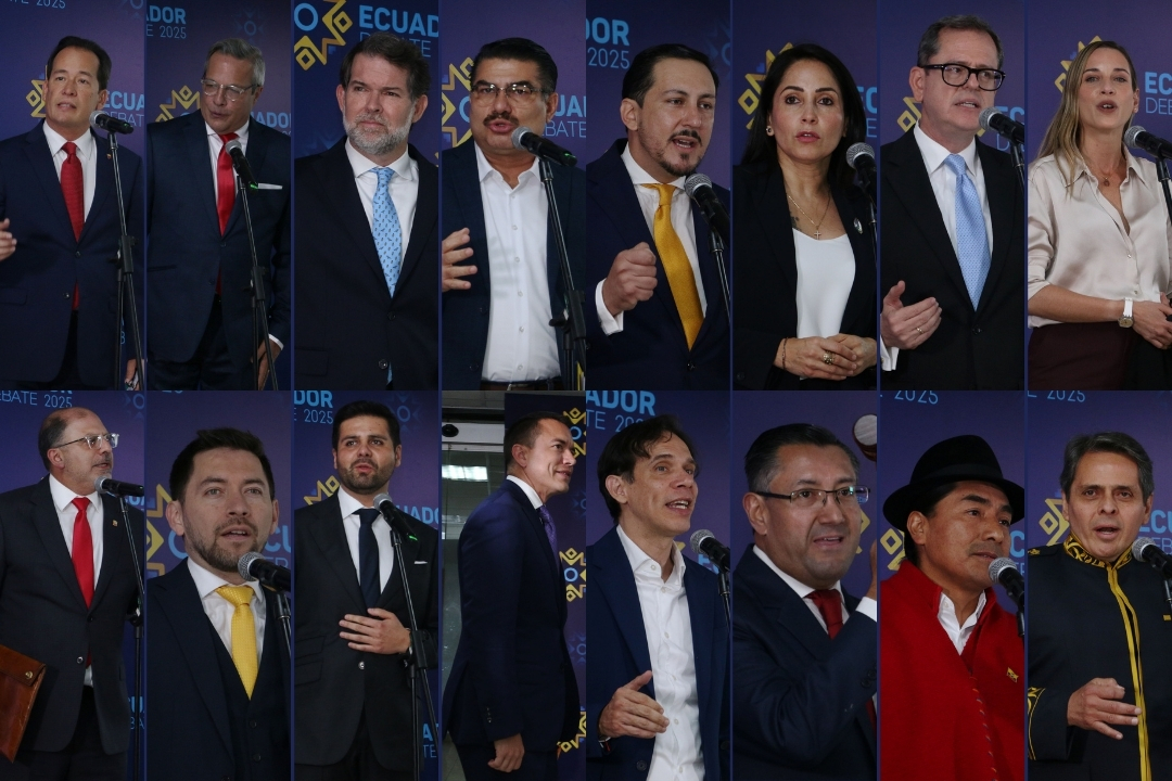 Debate presidencial en Ecuador.