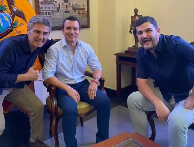 Aquiles Álvarez "le hizo el feo" a la invitación de Daniel Noboa de almorzar en el Palacio de Carondelet, en Quito.