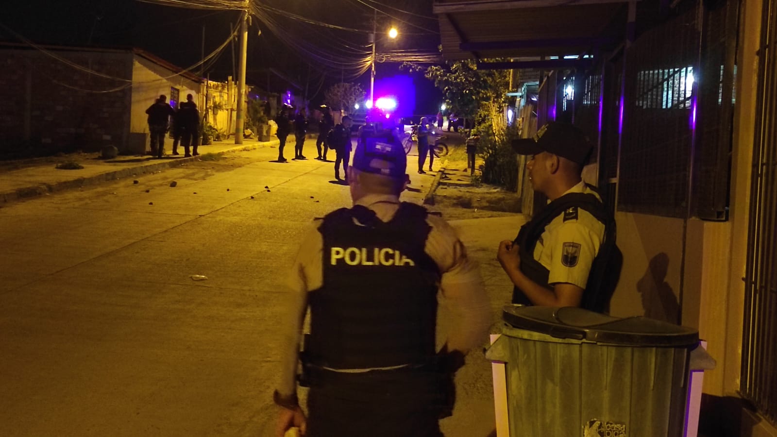 En el barrio Nueva Esperanza, de Manta, se registró un ataque armado la noche del lunes 27 de enero del 2025.