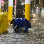 Lluvias en al menos seis cantones de Manabí; en Chone hay agua acumulada en calles