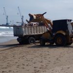 limpieza playa El Murciélago