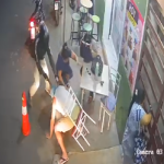 crimen afuera de una heladería quedó grabado en cámaras