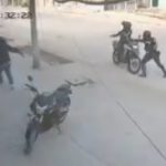 Un supuesto extorsionador cayó abatido por agentes del Grupo de Operaciones Motorizadas (GOM), de la Policía Nacional.