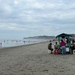 estado del mar turistas Manabí