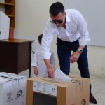 Daniel Noboa tuvo la misma cantidad de votos que Luisa González en su junta