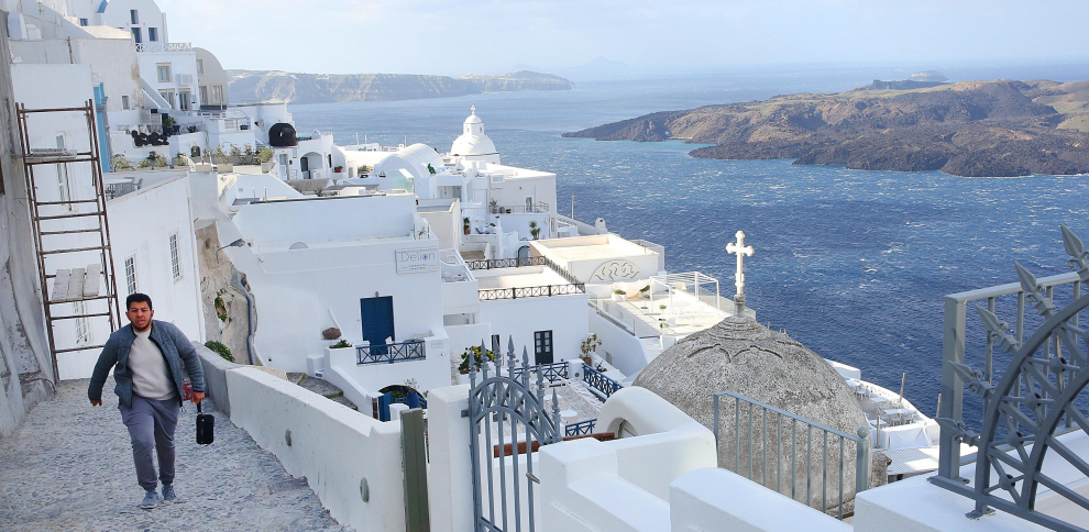 Santorini Grecia temblores