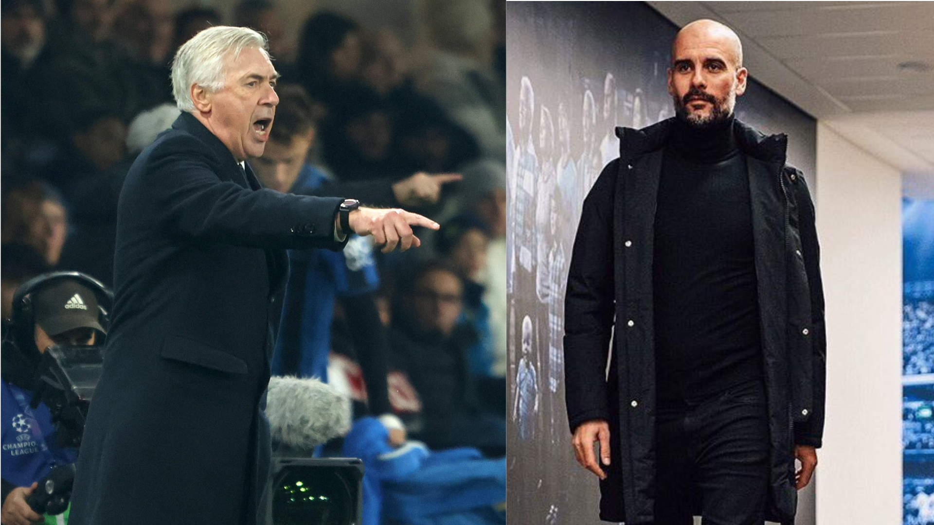 Carlo Ancelotti y Pep Guardiola