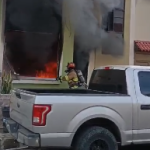 incendio dentro de una vivienda urbanización privada