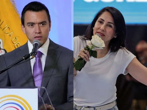 La votación de ADN y el correísmo creció, pero Daniel Noboa ganó el doble de votos que Luisa González, en relación al 2023.