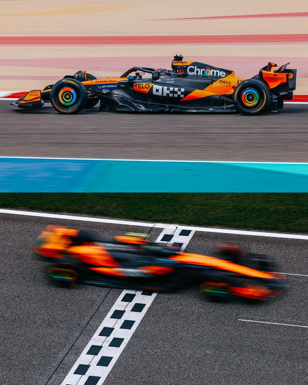 Motor Lando Norris marca tiempo inicio test Fórmula 1