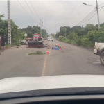 accidente en la vía Junín-Calceta