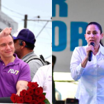 Daniel Noboa y Luisa González en Manabí
