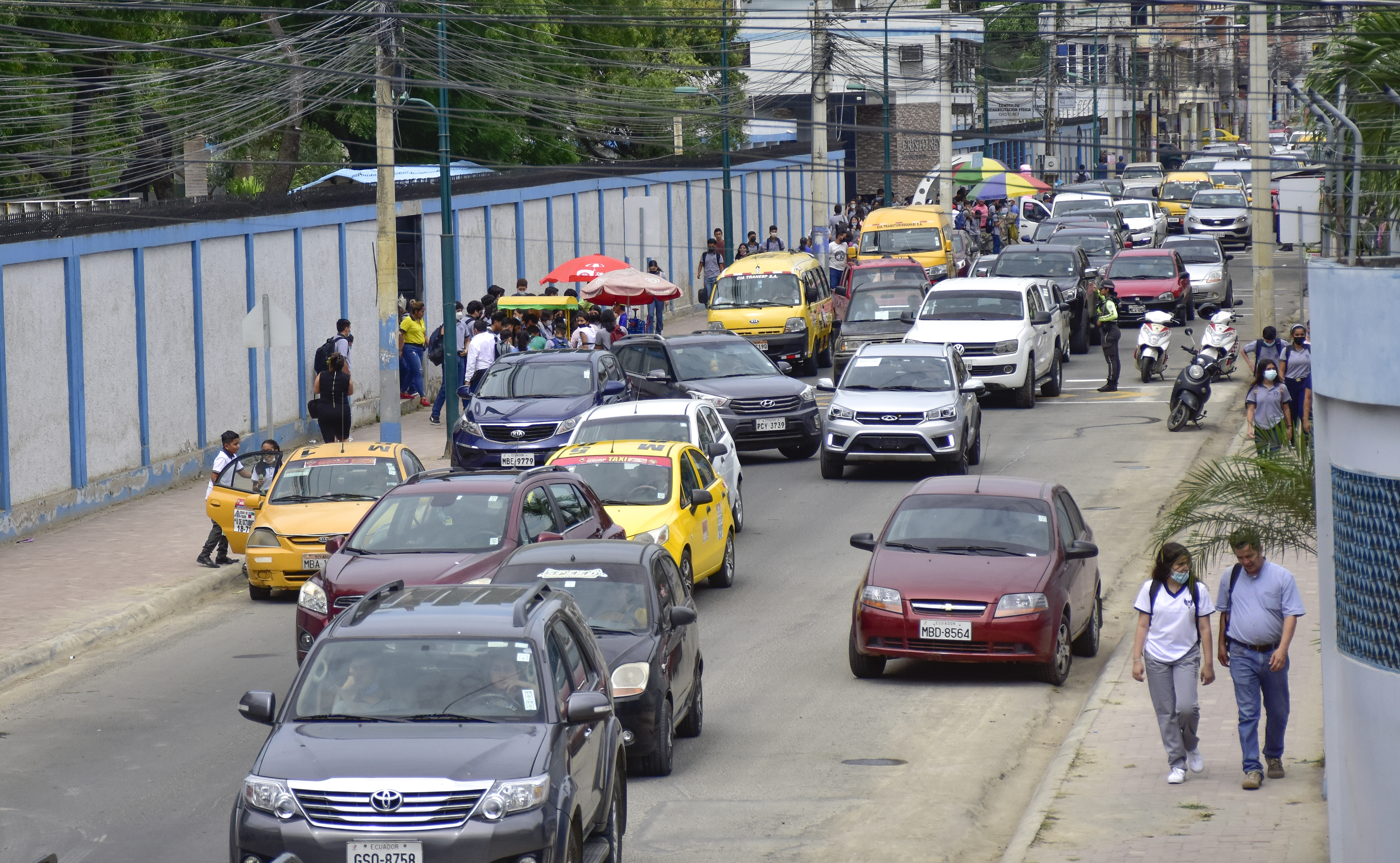 Así está el tráfico vehicular en el retorno a casa del miércoles, 26 de febrero