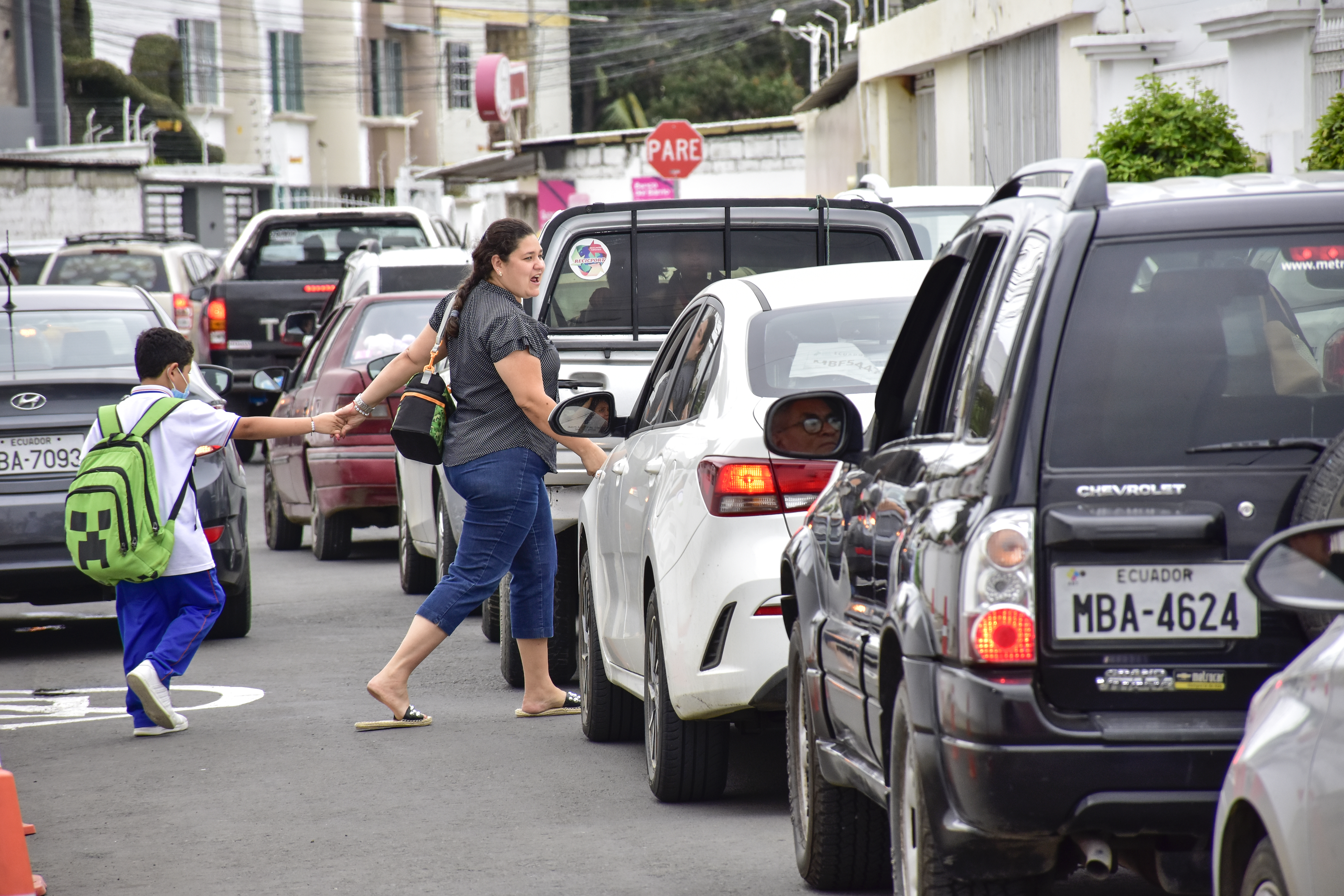 Estado del tráfico vehicular a la hora del almuerzo de este miércoles, 26 de febrero