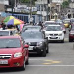 Portoviejo. Así está el tráfico vehicular en el retorno a casa del lunes, 17 de febrero