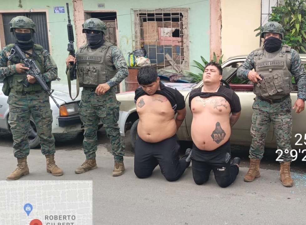 Un operativo policial en el cantón Durán logró desmantelar una fracción de los Chone Killers, conocida como Bob Marley.