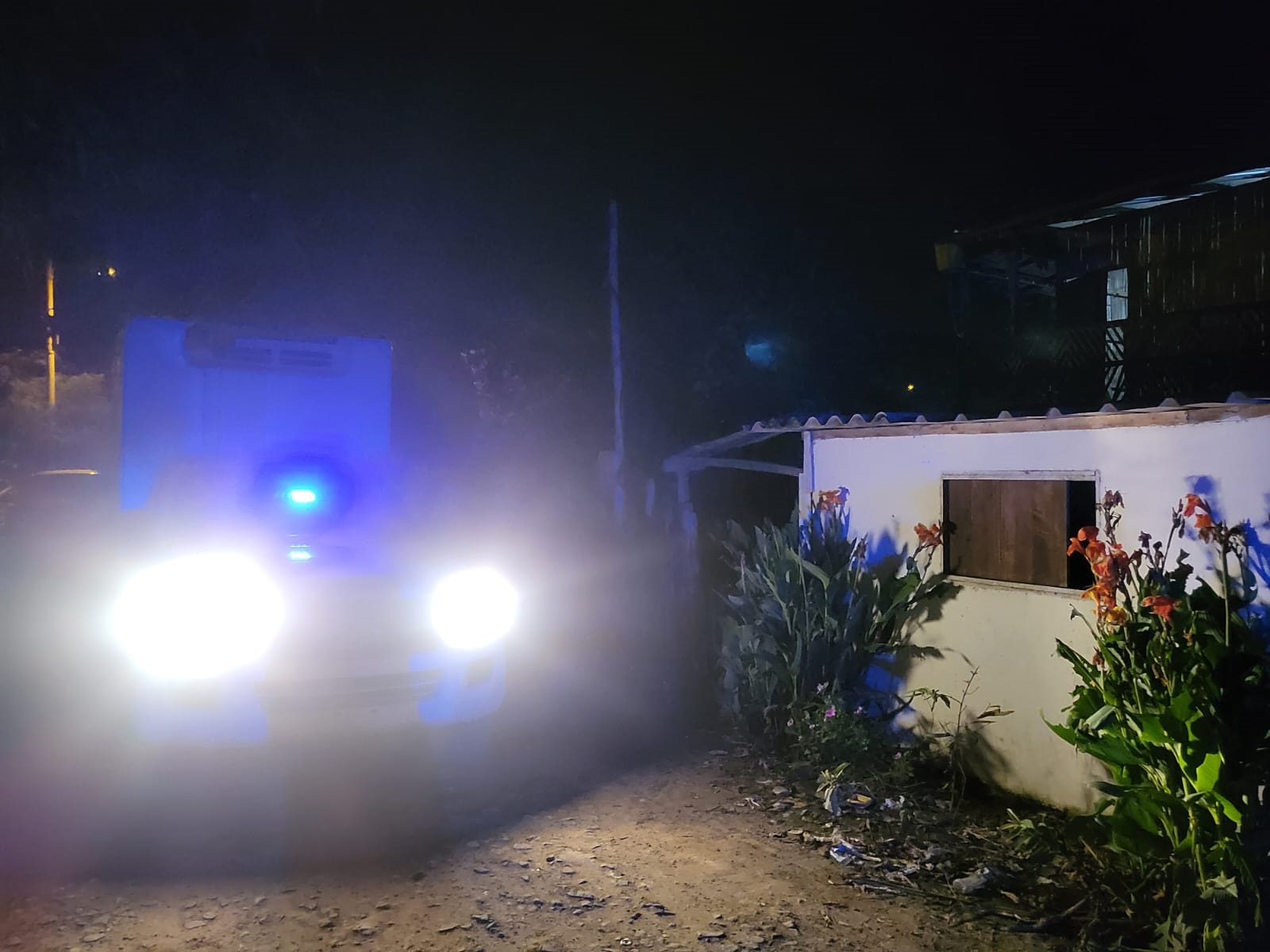 Ambulancia de Medicina legal.