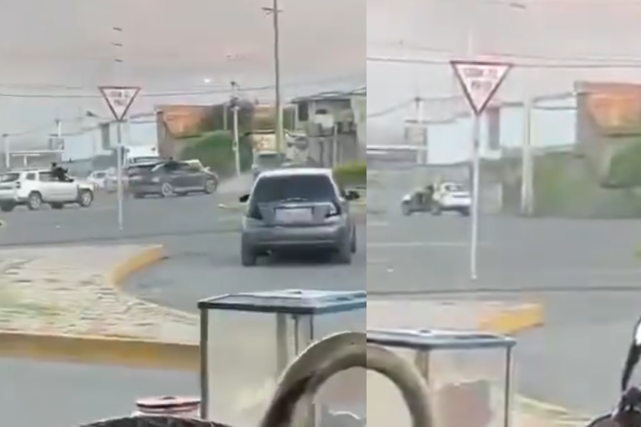 Así fue el ataque armado a un carro con blindaje en Manta, Manabí.