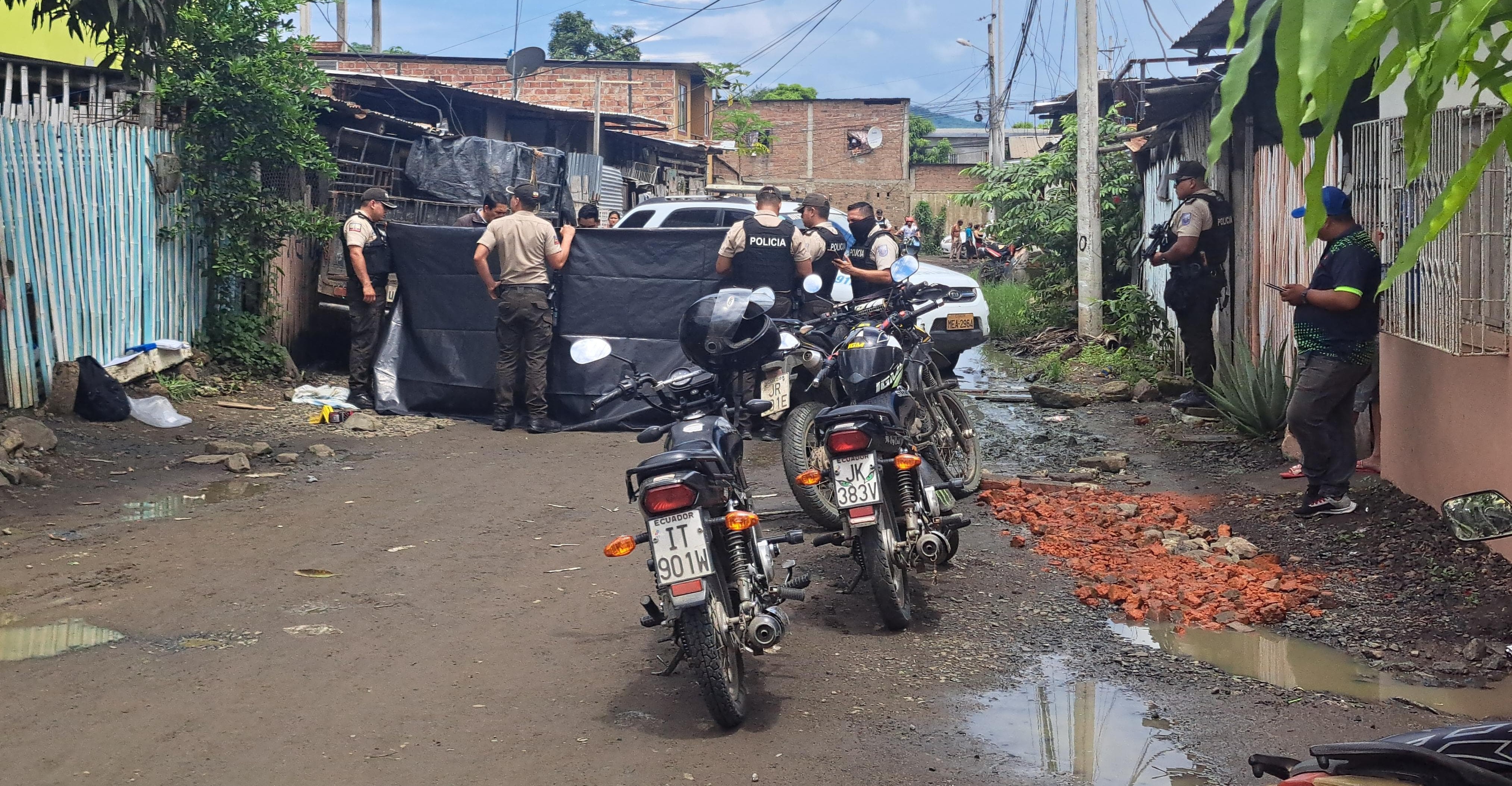 Ataque de sicarios en Portoviejo deja un muerto y una persona herida.