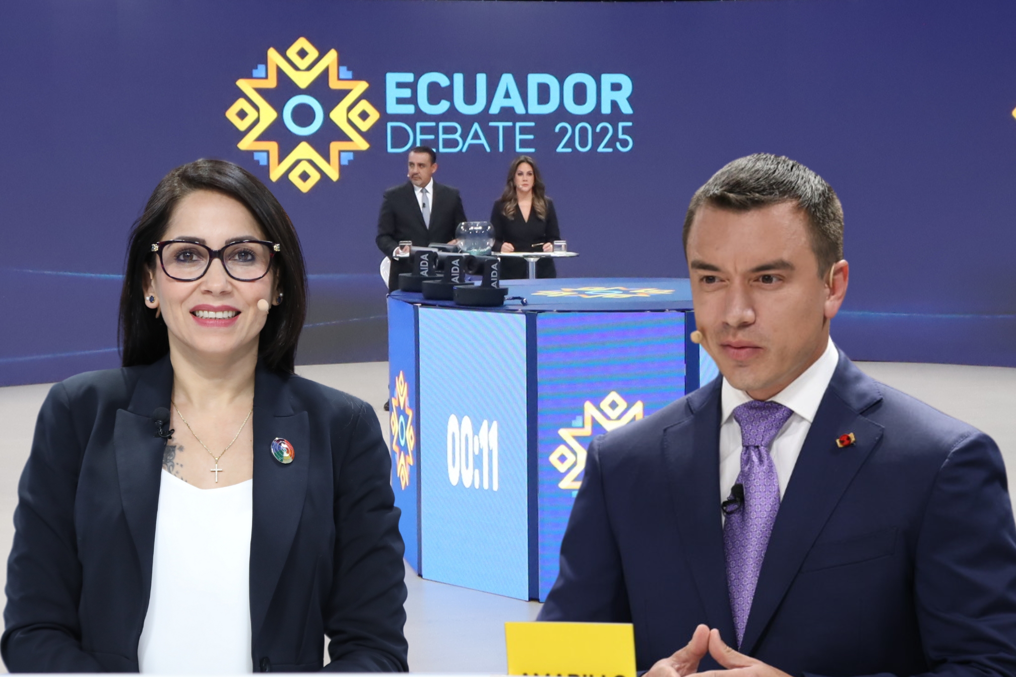 ¿Cuándo es el debate presidencial entre Luisa González y Daniel Noboa?