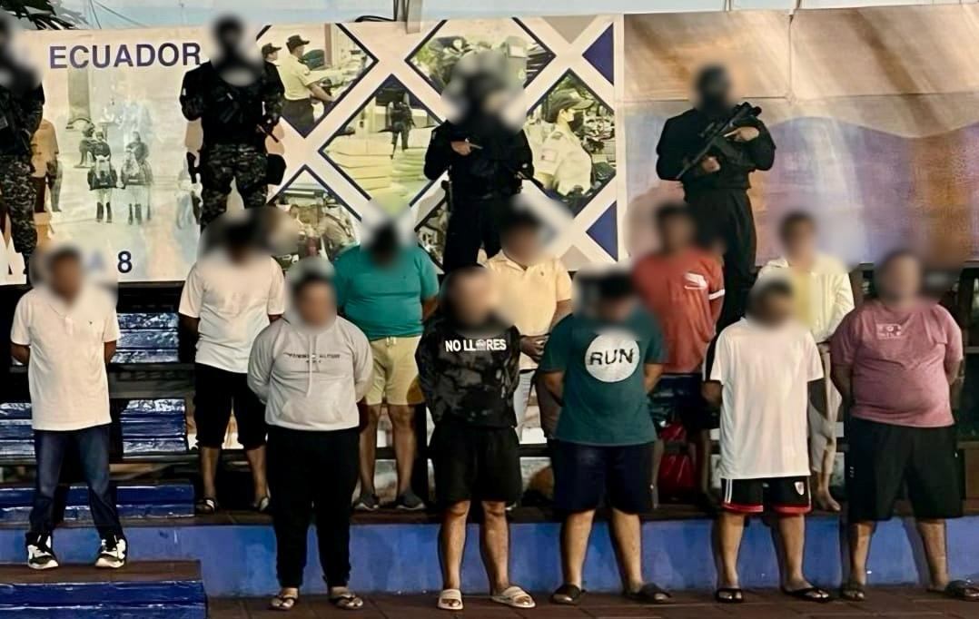 once detenidos operativo Manabí