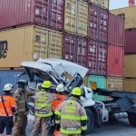 El puerto de Guayaquil se convirtió en el escenario de un accidente que terminó con la vida del conductor de un tráiler.