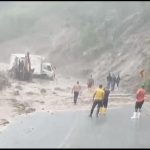 vía Portoviejo - Junín nuevamente bloqueada por deslizamientos de tierra