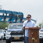 Seguridad. Daniel Noboa entrega 124 camionetas para la Policía Nacional