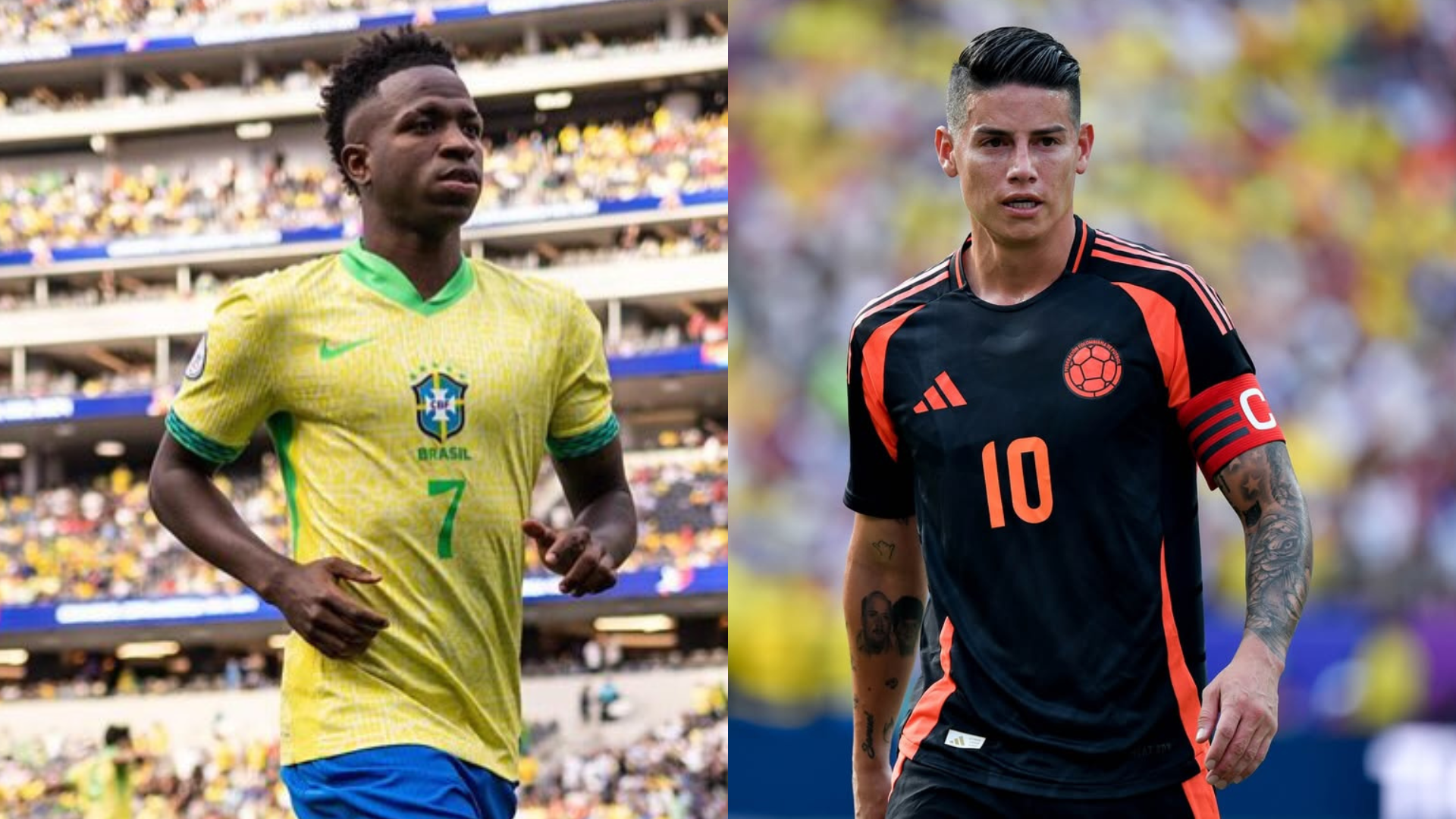 Sin Neymar, Brasil recibe a Colombia en un duelo clave por las Eliminatorias