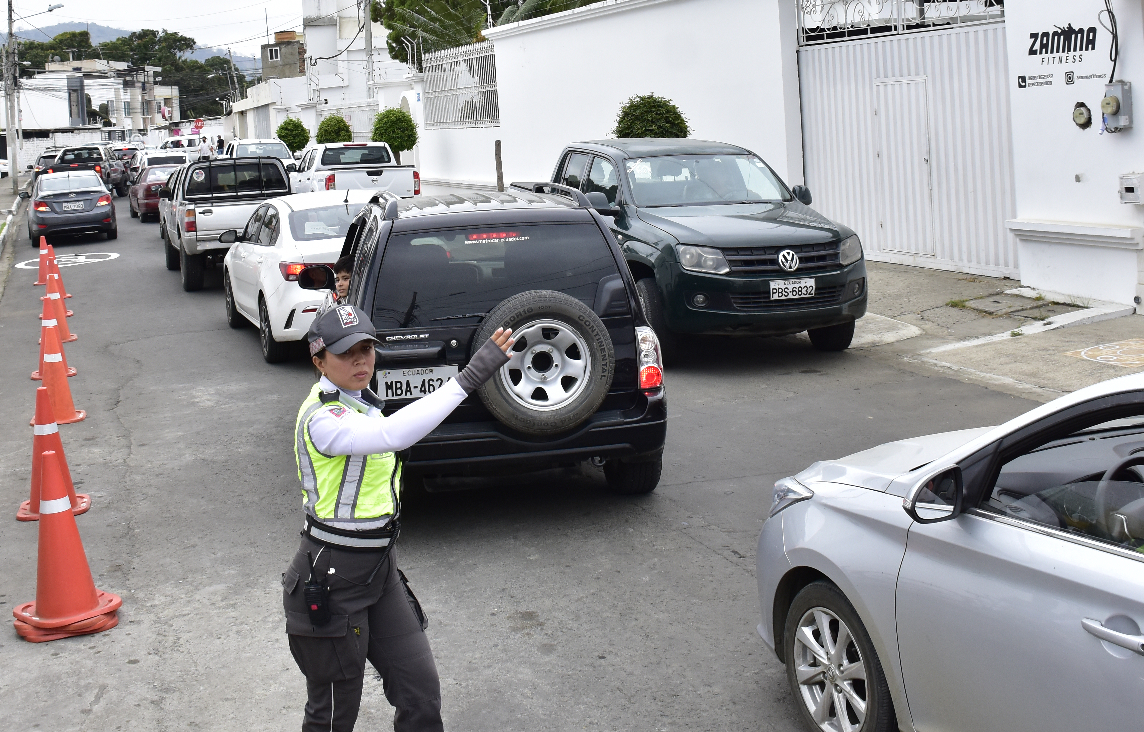 Estado del tráfico vehicular a la hora del almuerzo del miércoles, 12 de marzo