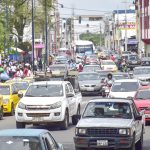 Estado del tráfico vehicular a la hora del almuerzo de este lunes, 17 de marzo