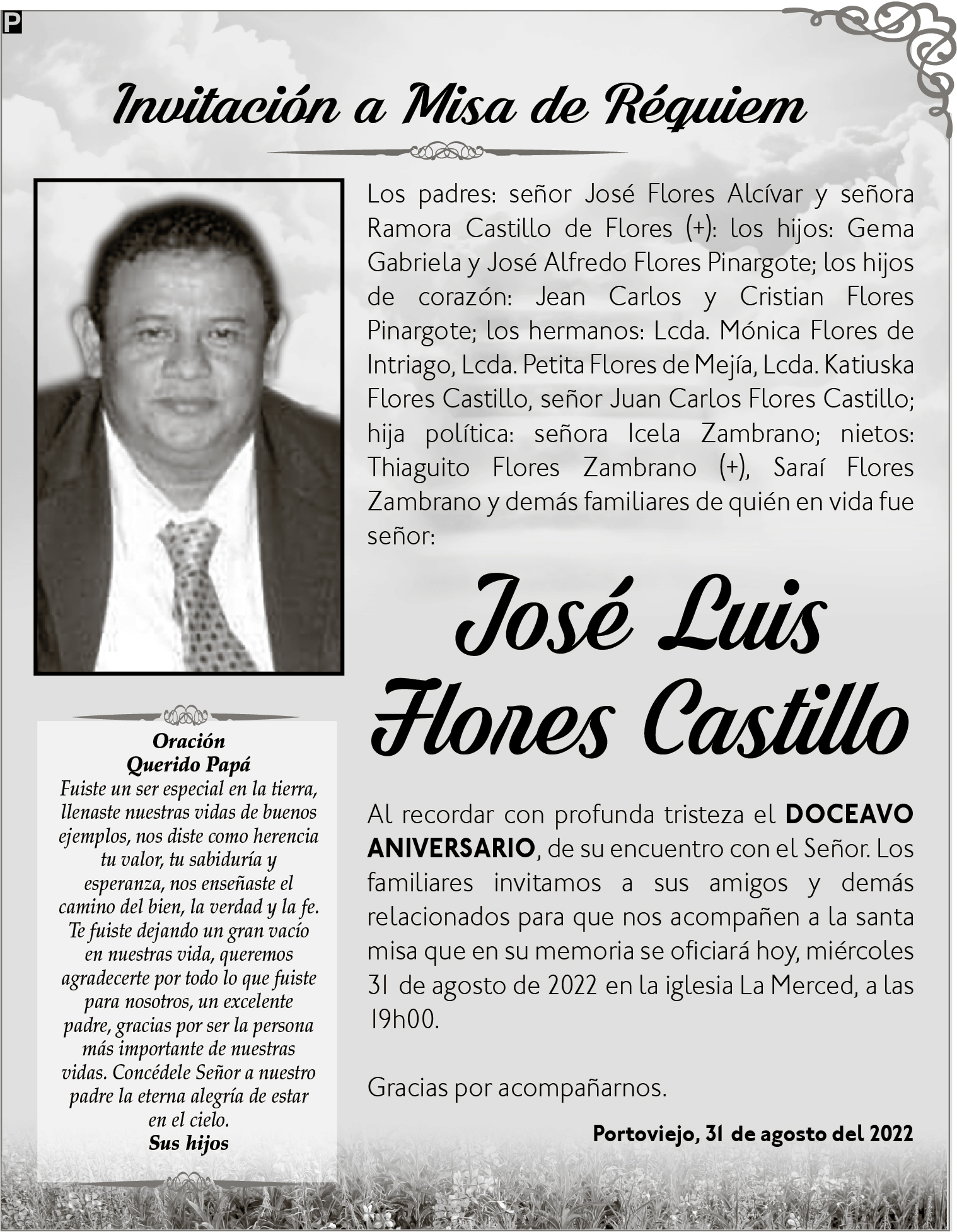 SR. JOSE LUIS FLORES CASTILLO - El Diario Ecuador