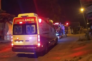 Ambulancia del Cuerpo de Bomberos de El Carmen.