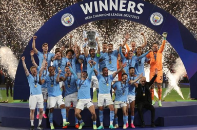 Manchester City logra su tercer título de la Liga de Campeones