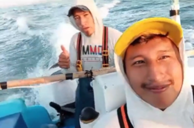 Pescadores grabaron un video antes de desaparecer en altamar