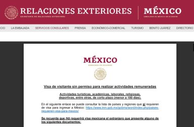 Visa para México citas agotadas