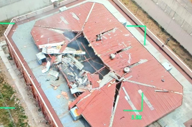 El GIR realizó una detonación del dron que aterrizó en el techo de La Roca