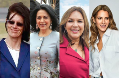 Las últimas cuatro primeras damas que ha tenido Ecuador