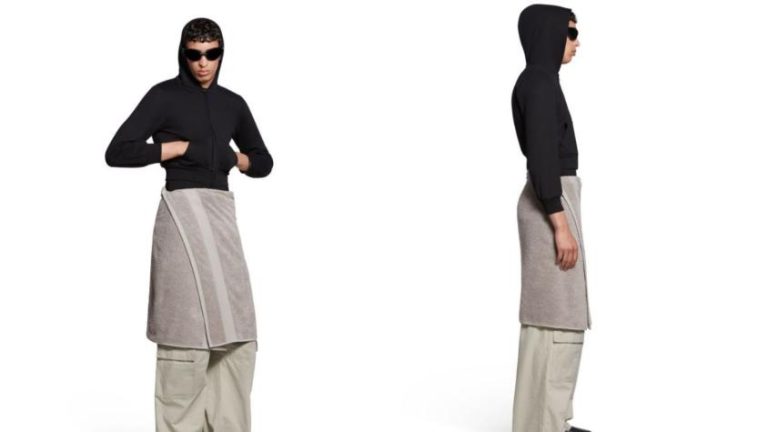 Reconocida marca vende una falda de toalla en casi 1.000 dólares