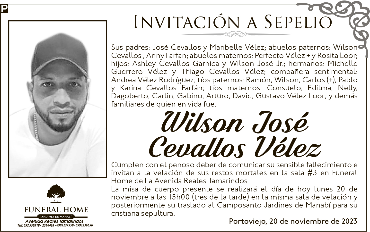 SR. WILSON JOSÉ CEVALLOS VÉLEZ El Diario Ecuador