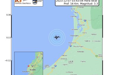 Dos sismos se registraron esta madrugada en dos provincias de la Costa