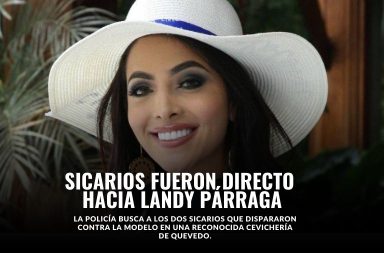 El asesinato de la modelo y reina de belleza Landy Párraga, en Quevedo, provincia de Los Ríos, quedó grabado.